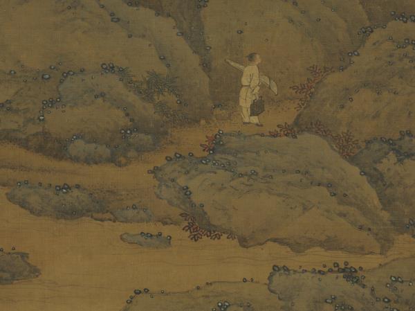 明張翀畫東閣觀梅　軸