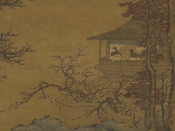 明張翀畫東閣觀梅　軸