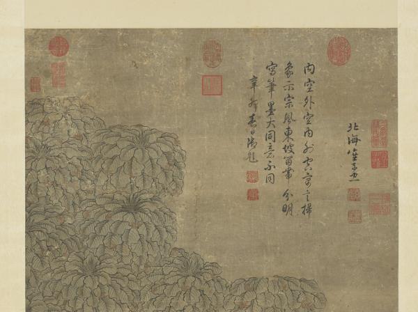 明崔子忠掃象圖　軸