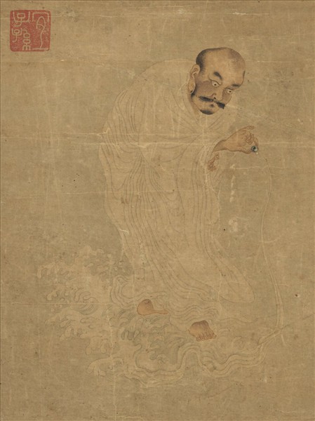 明趙脩祿畫羅漢　軸