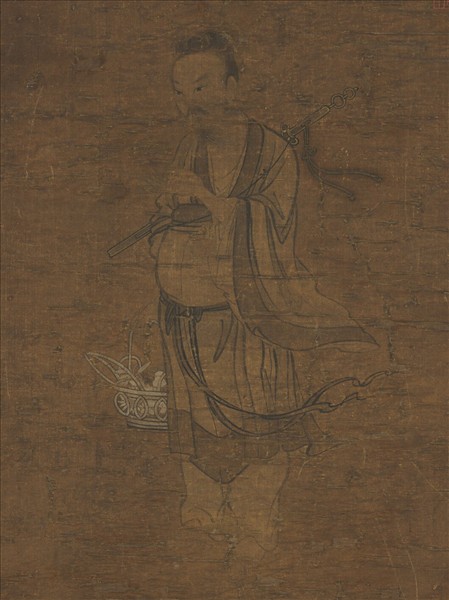 唐人呂岩像　軸