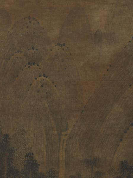 五代南唐董源畫長林蕭逸　軸