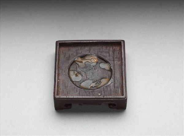 玉荔枝紋方嵌件