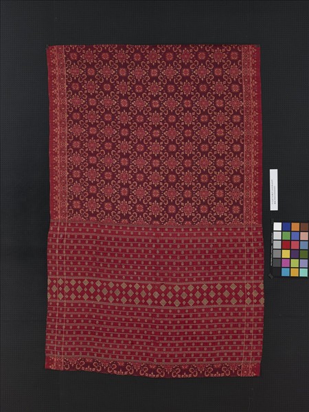 印尼 伊卡綁染織金裙布