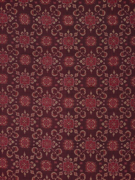 印尼 伊卡綁染織金裙布