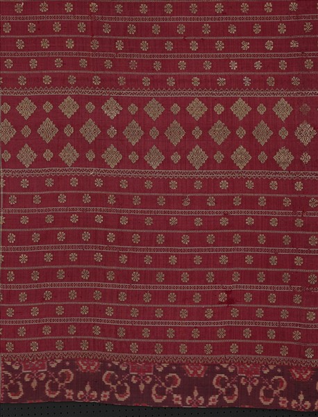 印尼 伊卡綁染織金裙布