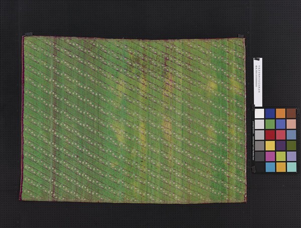 印度 多彩花紋織金錦