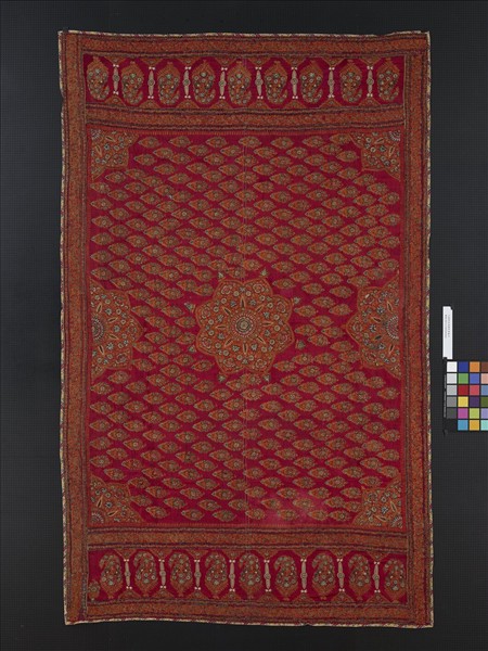 巴基斯坦 刺繡絲質披巾