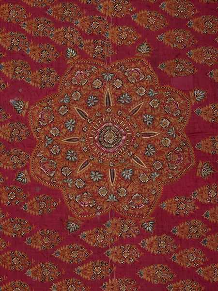 巴基斯坦 刺繡絲質披巾