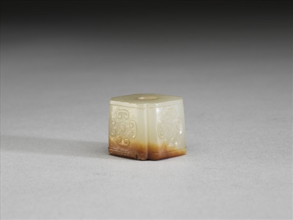 玉方形雲紋飾件