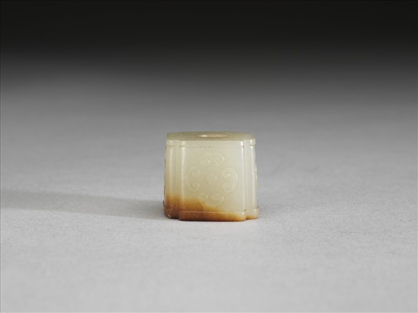 玉方形雲紋飾件