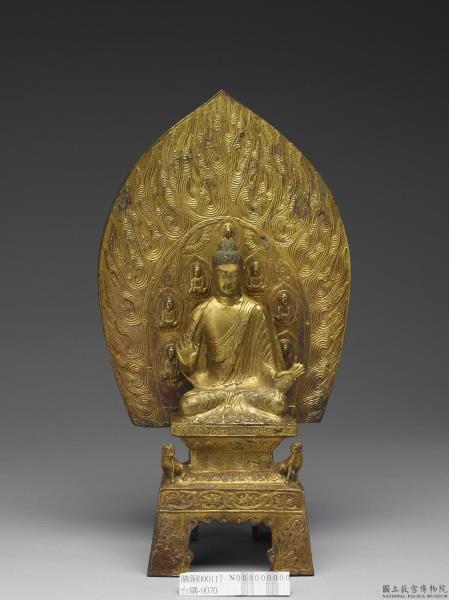 おもちゃ・ホビー・グッズ中国 古銅鍍金 釋迦牟尼立像 仏像 F 1743
