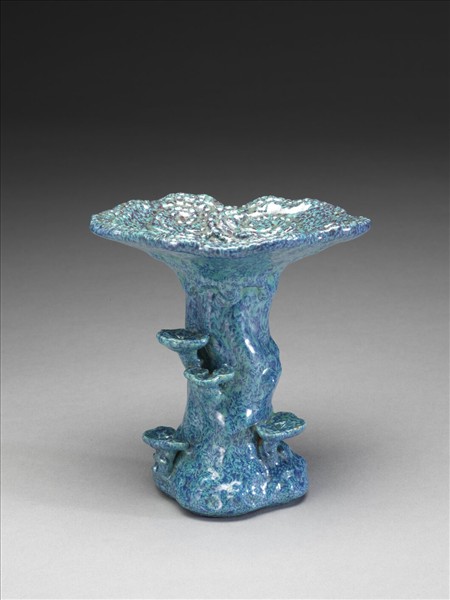 爐鈞釉靈芝花插