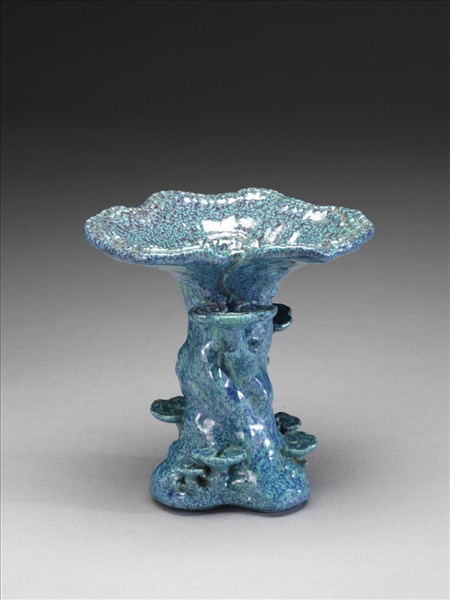 爐鈞釉靈芝花插