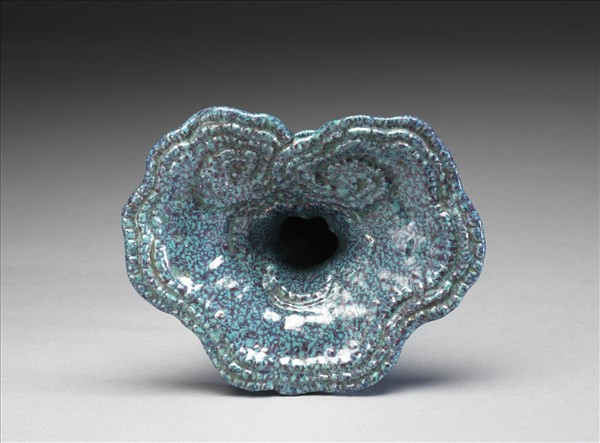 爐鈞釉靈芝花插