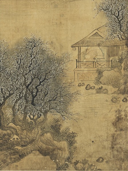 清惲壽平梅花書屋圖　軸