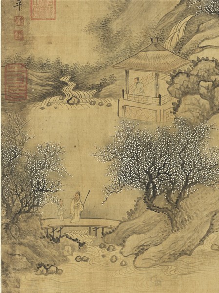 清惲壽平梅花書屋圖　軸