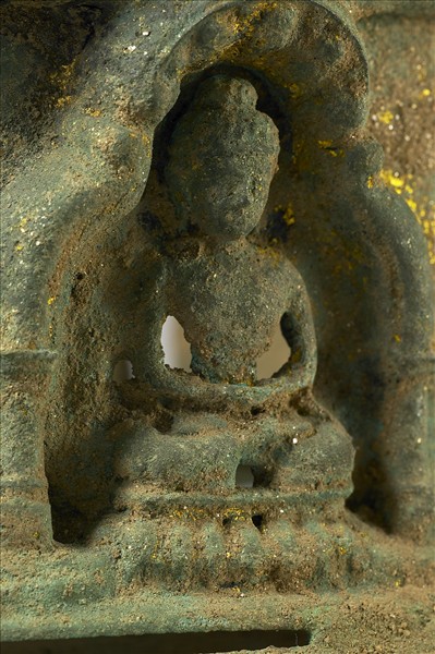 巴基斯坦 古代犍陀羅地區 6世紀 青銅薄片 奉獻塔