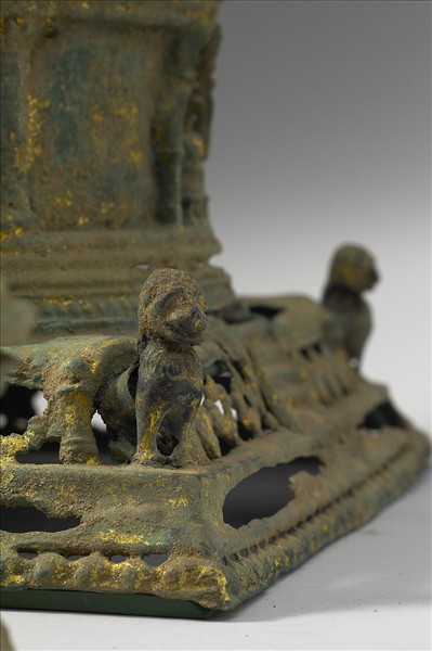 巴基斯坦 古代犍陀羅地區 6世紀 青銅薄片 奉獻塔