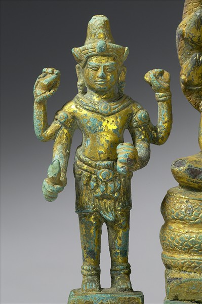 釋迦牟尼佛、四臂觀音、般若佛母三尊像