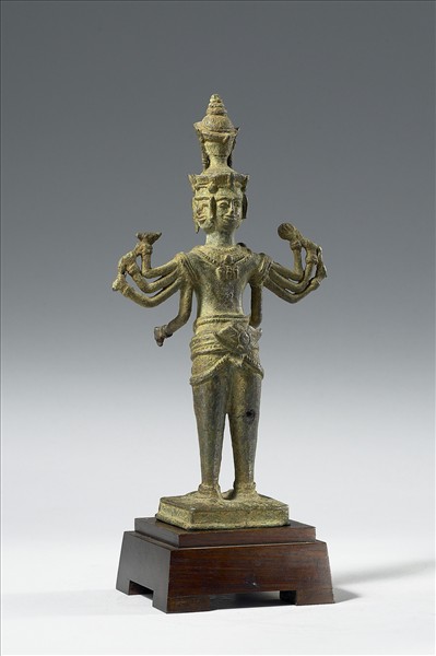 泰國 13-14世紀 青銅 佛立像，或為吉祥喜金剛