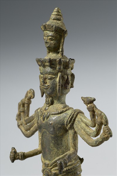 泰國 13-14世紀 青銅 佛立像，或為吉祥喜金剛