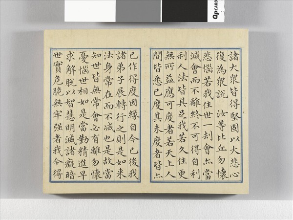 臨王羲之楷帖二種 冊