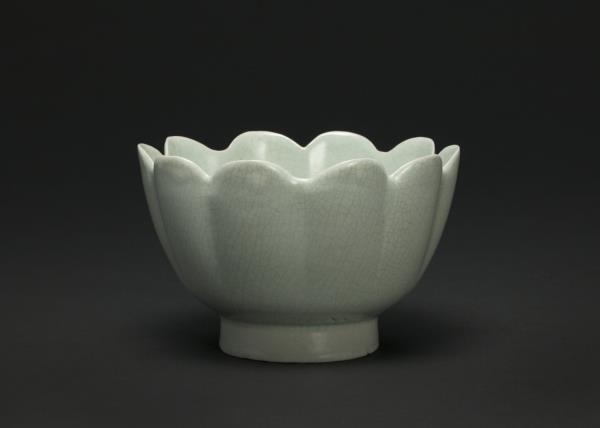 汝窯 青瓷蓮花式溫碗