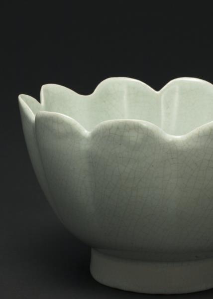 汝窯 青瓷蓮花式溫碗