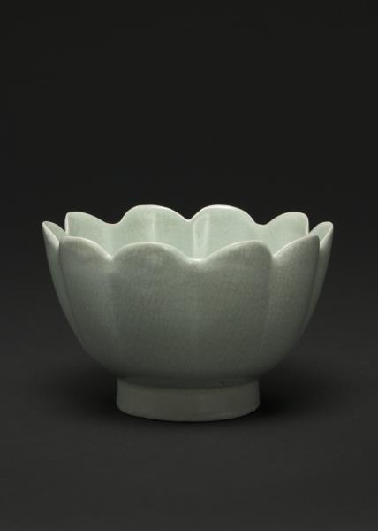 汝窯 青瓷蓮花式溫碗