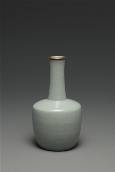 汝窯 青瓷紙槌瓶 「奉華」銘