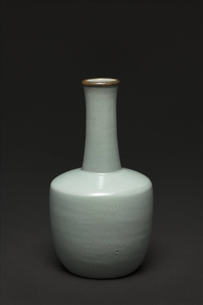 汝窯 青瓷紙槌瓶 「奉華」銘