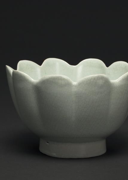 汝窯 青瓷蓮花式溫碗