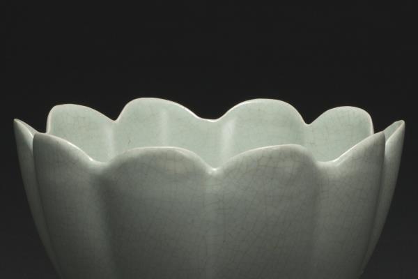 汝窯 青瓷蓮花式溫碗