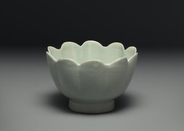 汝窯 青瓷蓮花式溫碗