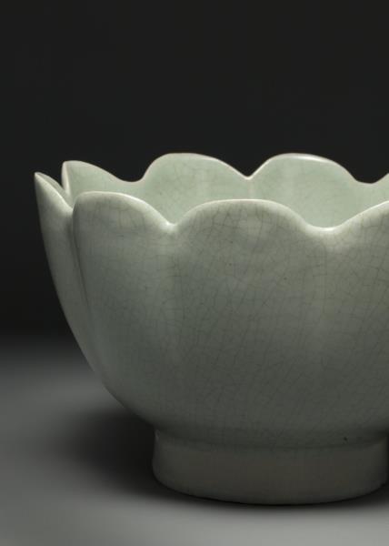 汝窯 青瓷蓮花式溫碗