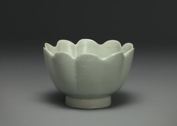 汝窯 青瓷蓮花式溫碗