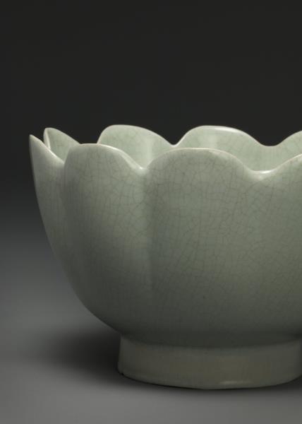 汝窯 青瓷蓮花式溫碗