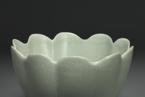 汝窯 青瓷蓮花式溫碗