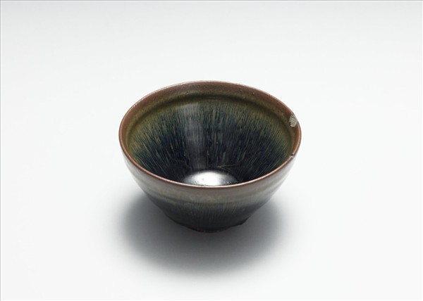 建窯 黑釉兔毫盞