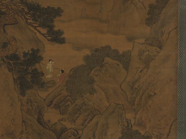 宋劉松年畫瑤池獻壽圖　軸