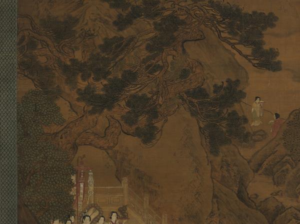 宋劉松年畫瑤池獻壽圖　軸