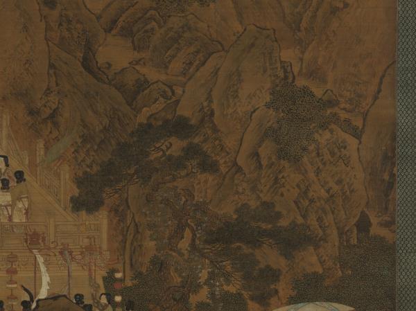 宋劉松年畫瑤池獻壽圖　軸