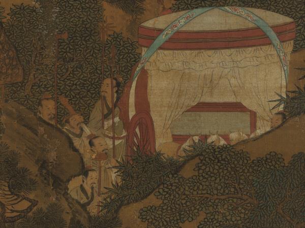 宋劉松年畫瑤池獻壽圖　軸