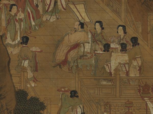 宋劉松年畫瑤池獻壽圖　軸