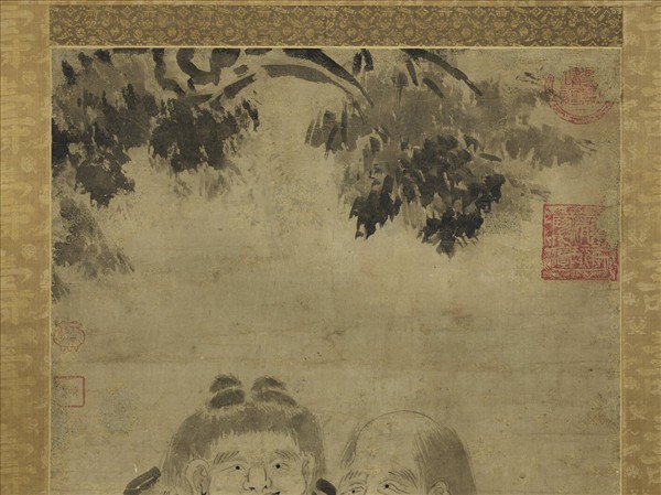 宋梁楷寒山拾得　軸