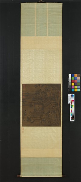 宋李公麟高會習琴圖　軸