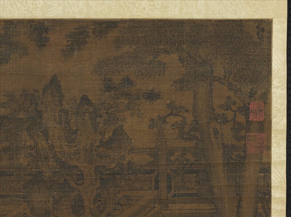 宋李公麟高會習琴圖　軸