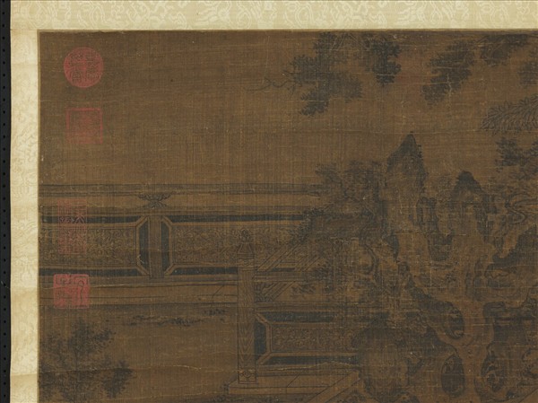 宋李公麟高會習琴圖　軸