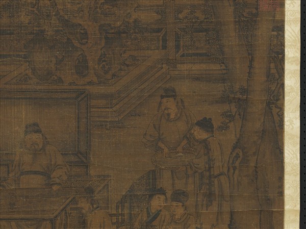 宋李公麟高會習琴圖　軸